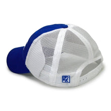 Load image into Gallery viewer, Bar Design Mesh Hat, Royal/White (F23)