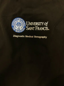 Diagnostic Medical Sonography Scrub Jacket, Black (DMS 150)