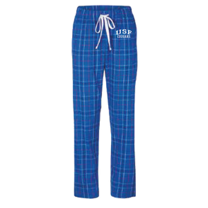 Haley Flannel Pant, Royal Field Day