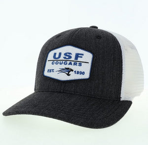 Mid-Pro Snapback Trucker Cap, Grey/White (F24)