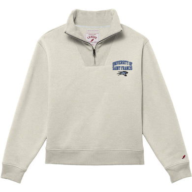 Ladies 1991 Brushes 1/4 Zip | Oatmeal