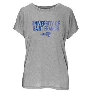 Ladies Short Sleeve Blossom Tee | Athletic Heather