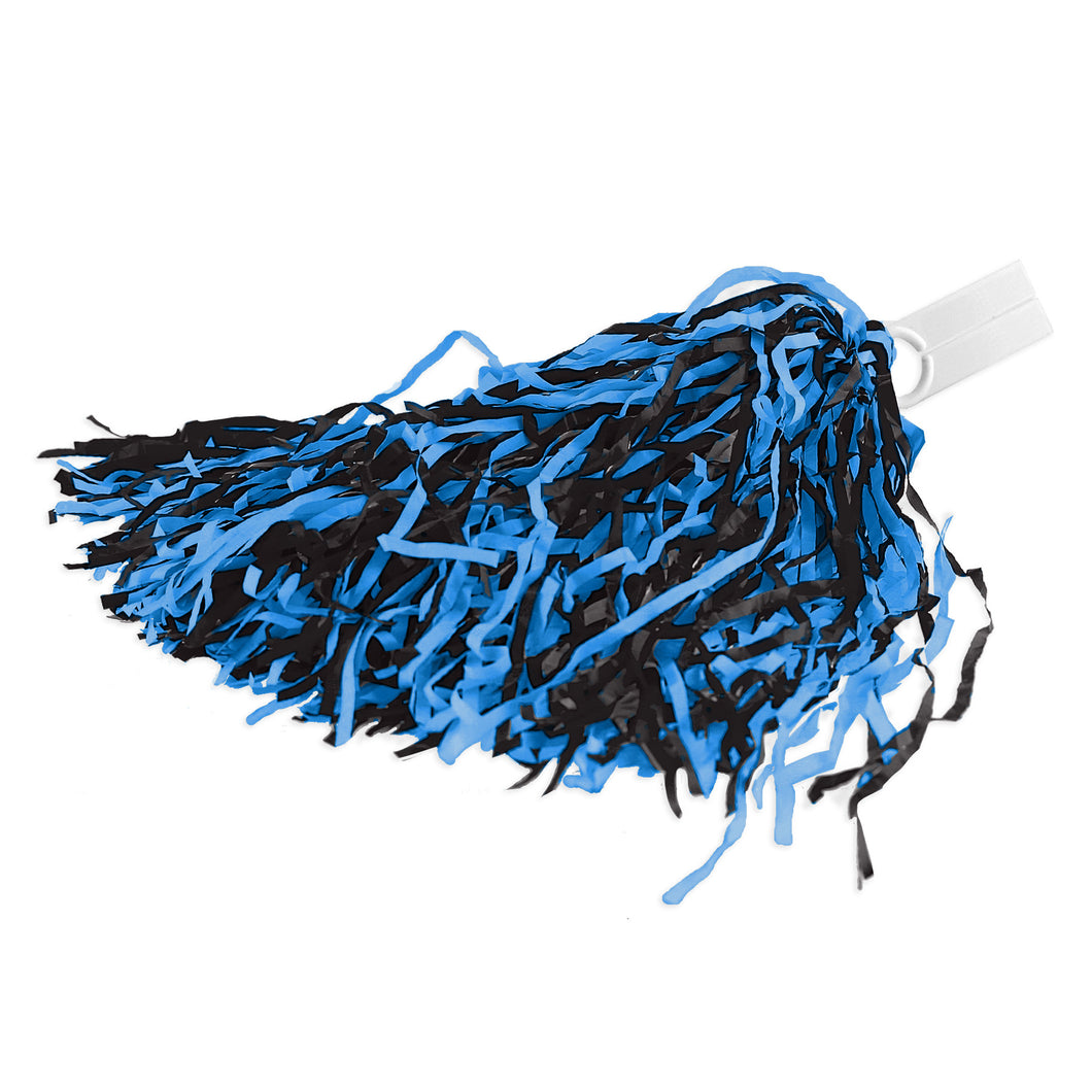 Poms with Ring Tab | Bright Blue/Black