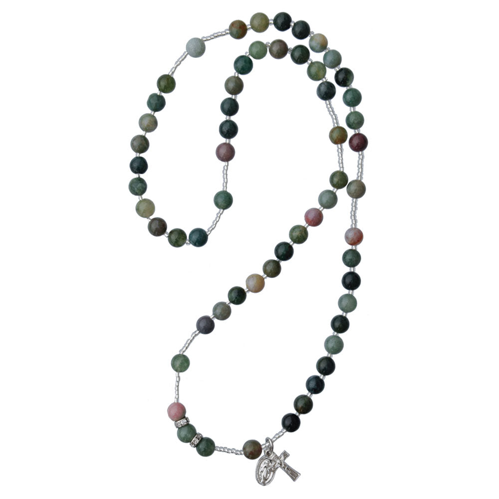 Multicolor Onyx Rosary Necklace | 6mm