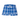 Women's Flannel Short | Royal/Silver Plaid