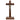 8" Walnut Standing Crucifix