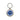 Rockport Round Key Tag | Royal